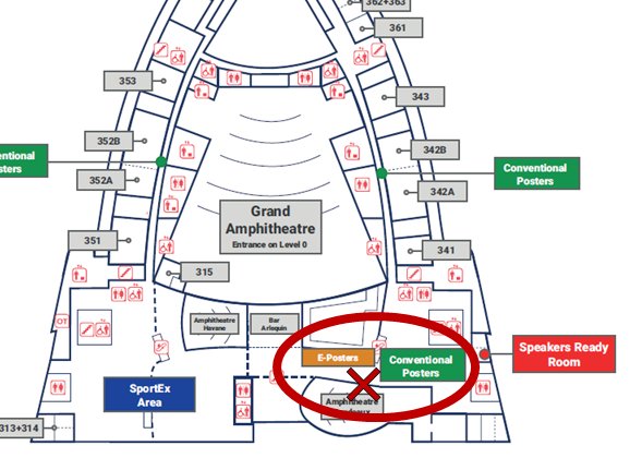 🔓🧑‍🔬Interested in Open Science & Meta-Science and attending @ECSS ?

Let's meet & chat (informally)!
Today (Thu) 19:00 after poster session
📍E-Poster & Poster Area (see image)

@STORKinesiology @JennyMurphy2 @SamOrange01 @chrismccrum @simon_nolte @AaronJCoutts