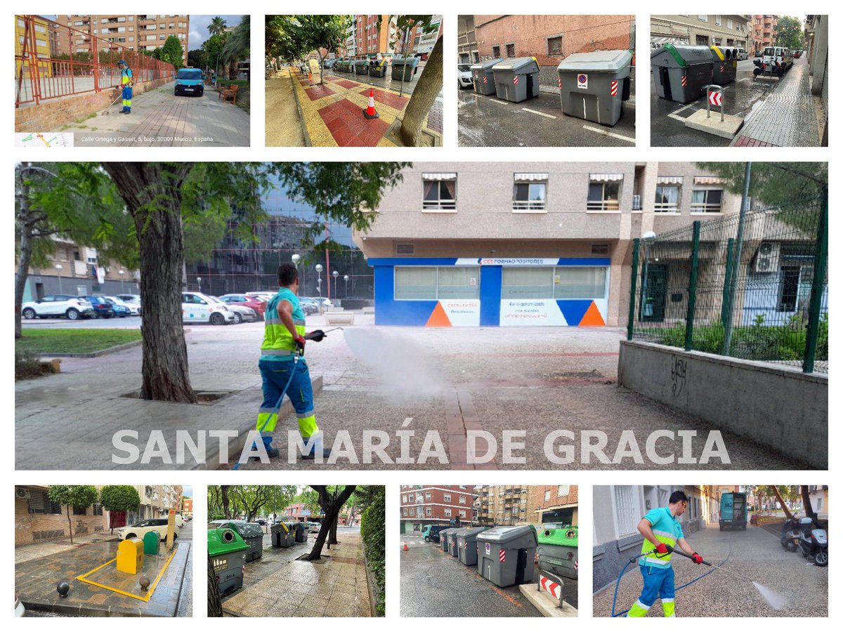 Ballesta_Murcia's tweet photo. El Plan #MurciaRecupera trabaja de manera intensa en Santa María de Gracia.

Limpieza de calles, de contenedores y acondicionamiento de parques y jardines a través de esta actuación de choque del @AytoMurcia https://t.co/cwJogogtFA