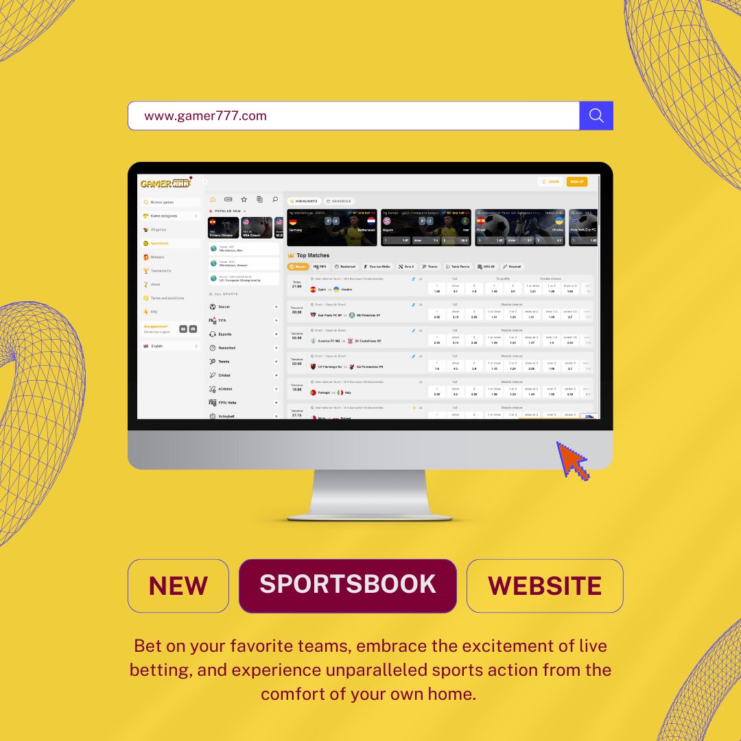 gamer777_global's tweet photo. Unleash the thrill of victory with our cutting-edge online sportsbook platform. Experience unparalleled sports action from the comfort of your own home. Join us today and elevate your game to new heights! #gamer777 #MakeItRain #PlayWithGamer777 https://t.co/BMgHXhsN2Y
