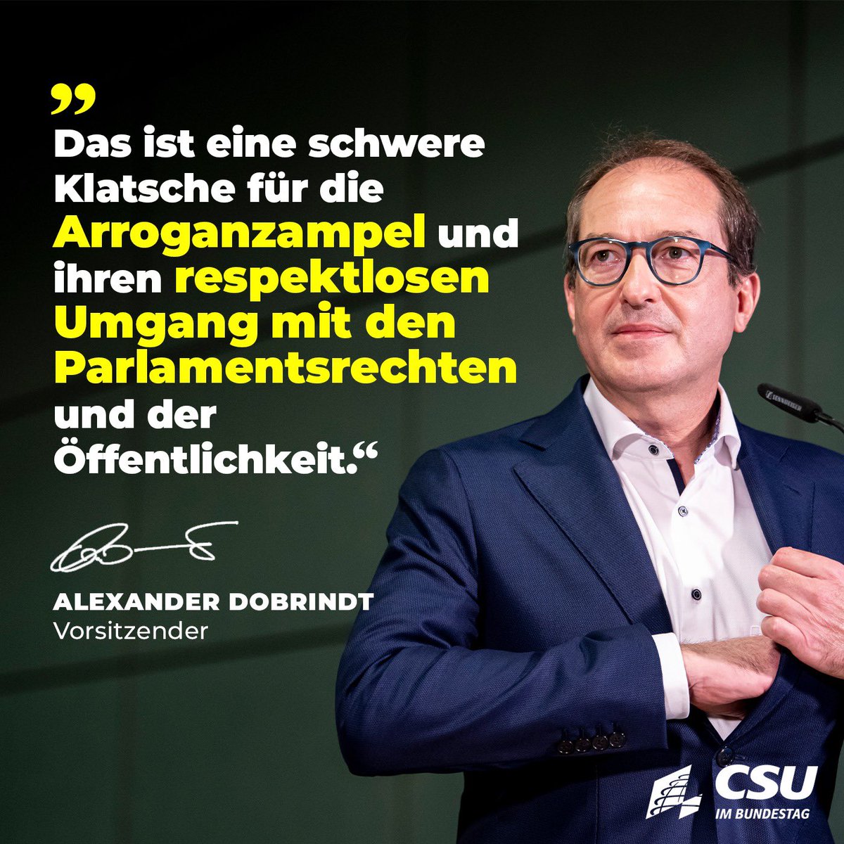 csu_bt's tweet photo. Die Arroganz-Ampel hat vom #Bundesverfassungsgericht in Sachen #Heizhammer ein Stoppschild aufgestellt bekommen! „Die Ampel sollte jetzt in sich gehen und dieses Murks-Gesetz endlich einstampfen“ sagt @csu_bt-Chef Dobrindt. https://t.co/3ErVHfnpYO