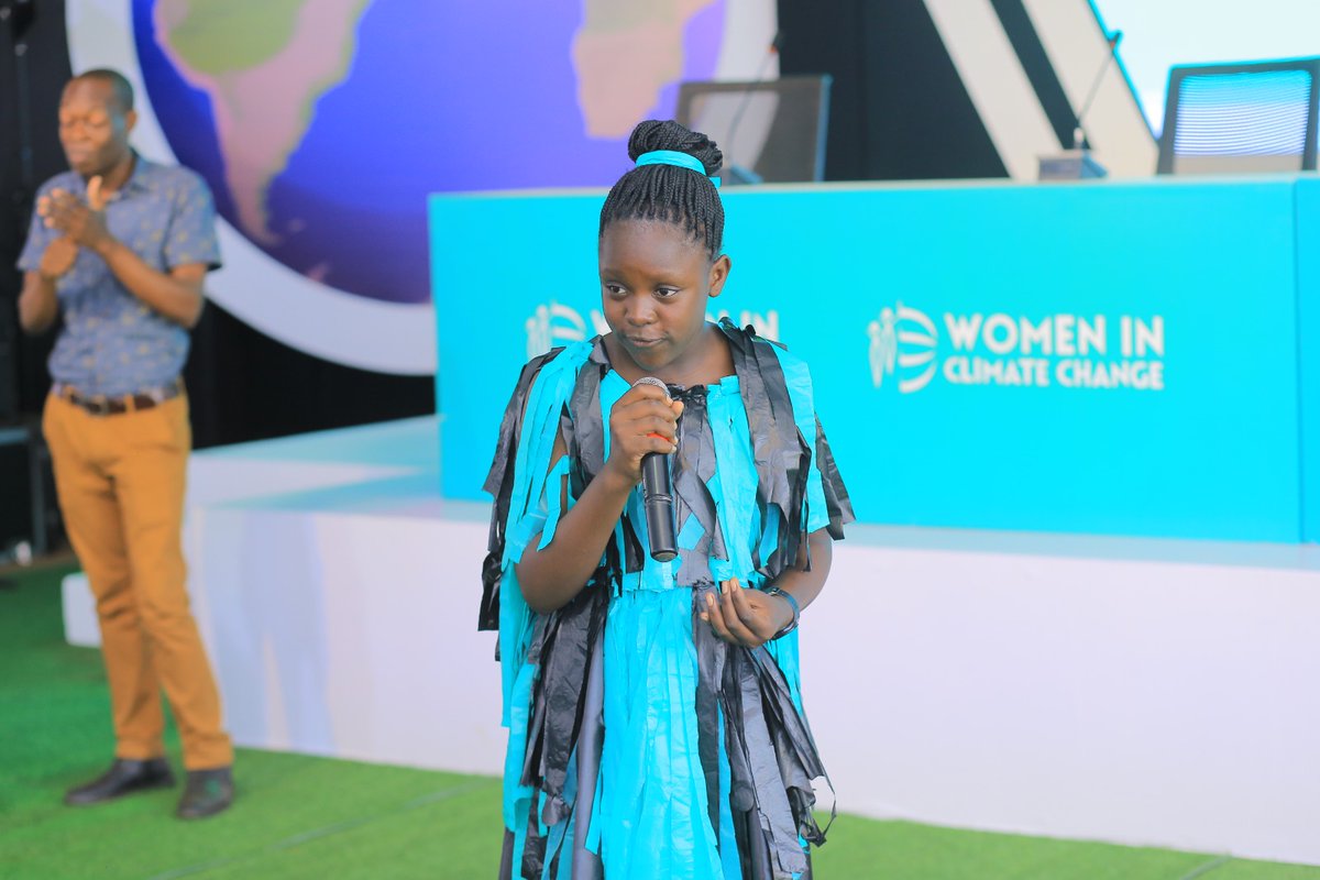 "Fashion+Music for Climate"
Attending #WomenInClimate Conference, I had the pleasure to witness the peculiar role of #Waste2Fashion #Music in #climateeducation. Thanks
<a href="/LeynaKagere/">Leyna K</a> for harnessing your skills for the benefit of #MotherEarth.
<a href="/giz_uganda/">GIZ Uganda</a> <a href="/EUinUG/">EU in Uganda</a> <a href="/GggiUganda/">GGGI Uganda</a>