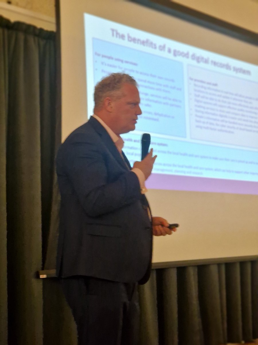 Caroline Day (@carolineday_asc) on Twitter photo <a href="/CareQualityComm/">Care Quality Commission</a> Mark Sutton: "Underpinning our framework is good record keeping, Digital Social Care Records can help you do so much more than this. There are so many compelling reasons to adopt a DSCR" <a href="/CareQualityComm/">Care Quality Commission</a> Mark Sutton: "Underpinning our framework is good record keeping, Digital Social Care Records can help you do so much more than this. There are so many compelling reasons to adopt a DSCR"