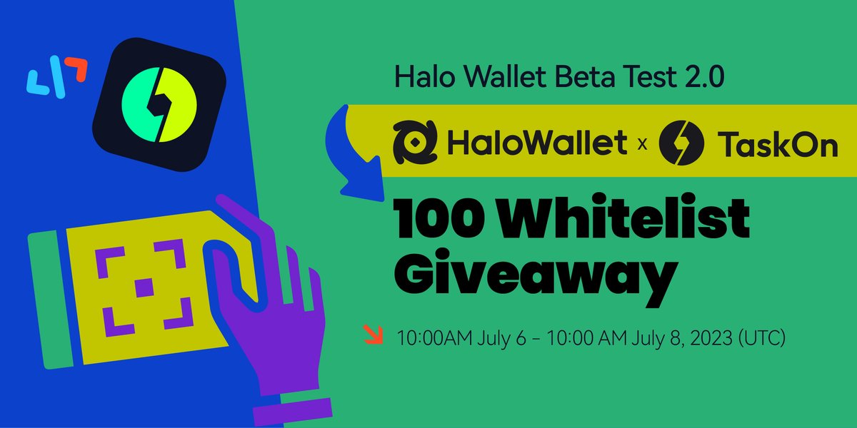🎉 To celebrate the launch of Beta Test 2.0, Halo Wallet is partnering with <a href="/taskonxyz/">TaskOn | Ultimate Web3 Community Growth Platform</a> for a MASSIVE GIVEAWAY!

Join Event👉🏻 taskon.xyz/campaign/detai…

🗓️ 10:00 AM July 7 to 10:00 AM July 9 (UTC)

🏆 100 whitelist spots + $5,000 bug bounty

🍀 Complete simple tasks for a chance to