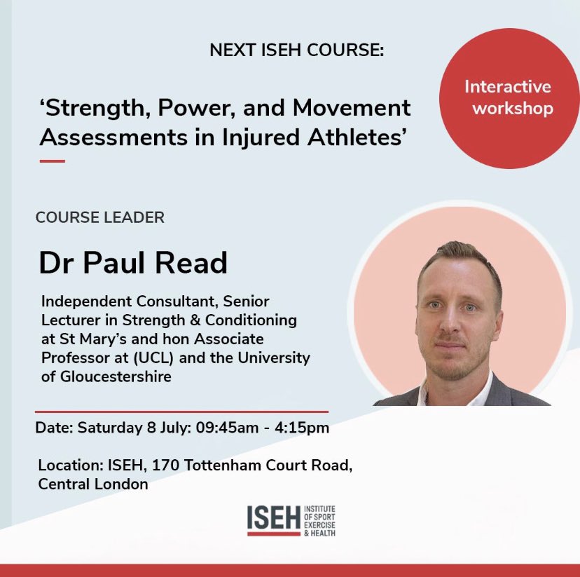 TheISEH's tweet image. 🗓️2 days to go! 🗣️ISEH is delighted to host a practical all-day workshop led by Dr @paulread1010 that’s suitable for health professionals this Saturday, 8 July at our #SEM facility in Central London.  

❗️Registration will close later today. Visit: tinyurl.com/57zeaf9z