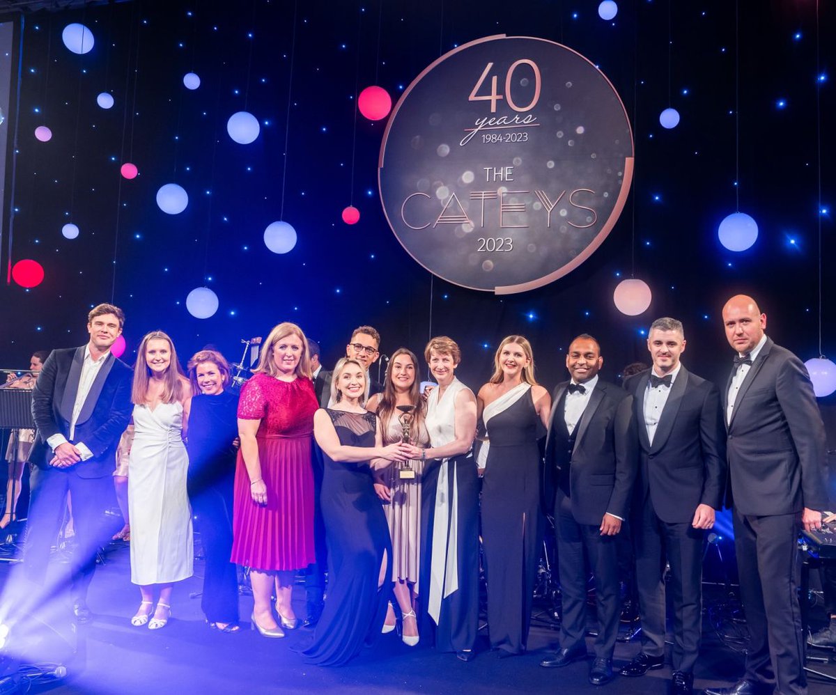 We are delighted to share that @red_carnation won two awards at the #Cateys2023 this week, the Best Employer Award and the Sustainable Business Award. We are particularly proud of our very own Ailish Keane and the Sustainability Committee! 🌱#AshfordCastle