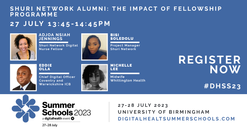 Hear first hand experiences from @NetworkShuri fellows and discover the impact of the programme at #DHSS23 @Bisi_Sole @eddieolla 👉Register now: …tal-health-intelligence.idloom.events/digital-health…
