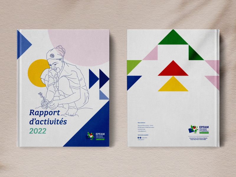 fidesio's tweet photo. Pour la 2ème année consécutive, notre team créa a eu le plaisir de réaliser le #RapportdActivité de l'EPFAM - Etablissement public foncier et d'aménagement de #Mayotte !
#illustrations #éditions #design #brand https://t.co/Uj52e7X98f
