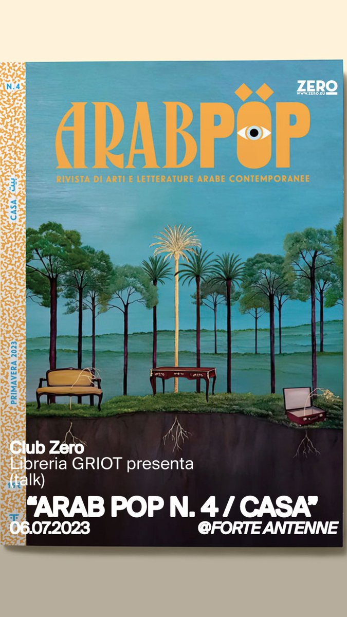 Stasera a #Roma alle 20 a #ForteAntenne con Libreria GRIOT e insieme a <a href="/EleonoraCamilli/">Eleonora Camilli</a> @editoriaraba