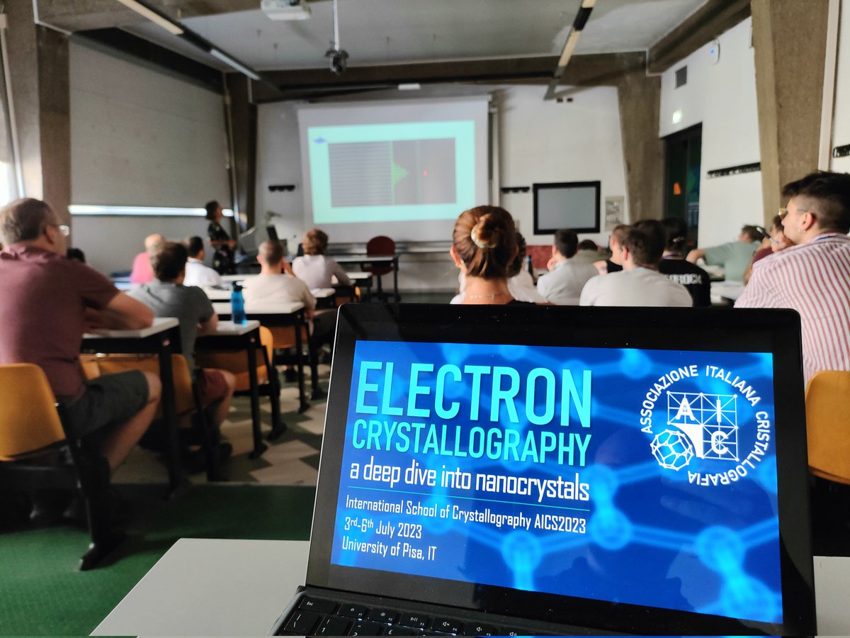 Paolo P. Mazzeo (@paolopmazzeo) on Twitter photo Last talk of the #AICS23 by Tatiana Gorelik on #DiffuseScattering by 3DED data.
.
.
.
<a href="/AICryst/">Associazione Italiana Cristallografia</a> <a href="/GCI_AIC/">Giovani Cristallografi Italiani</a> <a href="/HelmholtzUlm/">Helmholtz Institute Ulm 🔋</a> Last talk of the #AICS23 by Tatiana Gorelik on #DiffuseScattering by 3DED data.
.
.
.
<a href="/AICryst/">Associazione Italiana Cristallografia</a> <a href="/GCI_AIC/">Giovani Cristallografi Italiani</a> <a href="/HelmholtzUlm/">Helmholtz Institute Ulm 🔋</a>