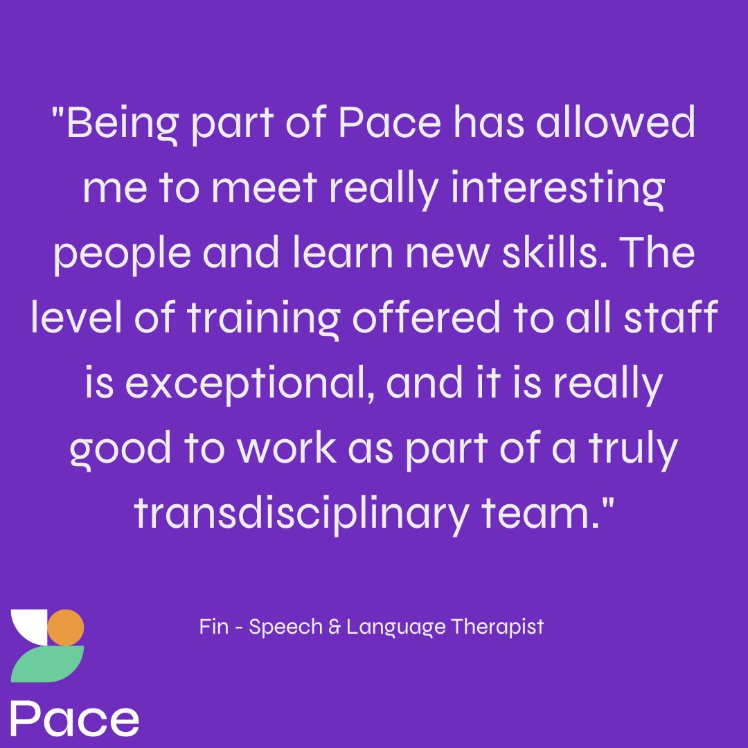 thepacecentre's tweet photo. We are looking for a Speech &amp; Language Therapist to join our team.

At Pace we transform the lives of children with a #neurodisability like #CerebralPalsy - apply: https://t.co/UYpZYm4N3d

#SaLT #SpeechAndLanguageTherapist #Therapist #Job #Vacancy #Recruitment #Charity https://t.co/1xVR1oqzZo