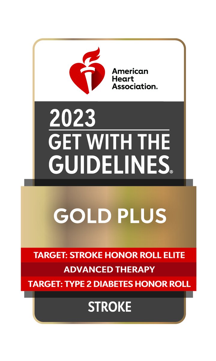 MUSC Health earned the @American_Heart 's Get With The Guidelines®-Stroke Gold Plus Award for its commitment to ensuring stroke patients receive the most appropriate treatment! Congrats, team! Learn more: ttps://muschealth.org/medical-services/neurosciences/stroke #Stroke #Award