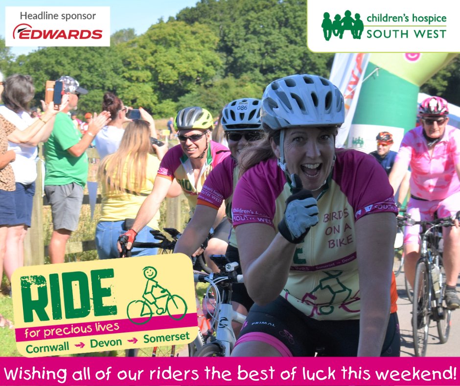 CHSW's tweet image. Good luck to all of our inspirational riders taking part in Ride for Precious Lives this weekend 🚲

Every single one of you is amazing, we couldn&apos;t do what we do without people like you. 💚

#chswride #ride23 #cyclechallenge #preciouslives
#cornwall #devon #somerset