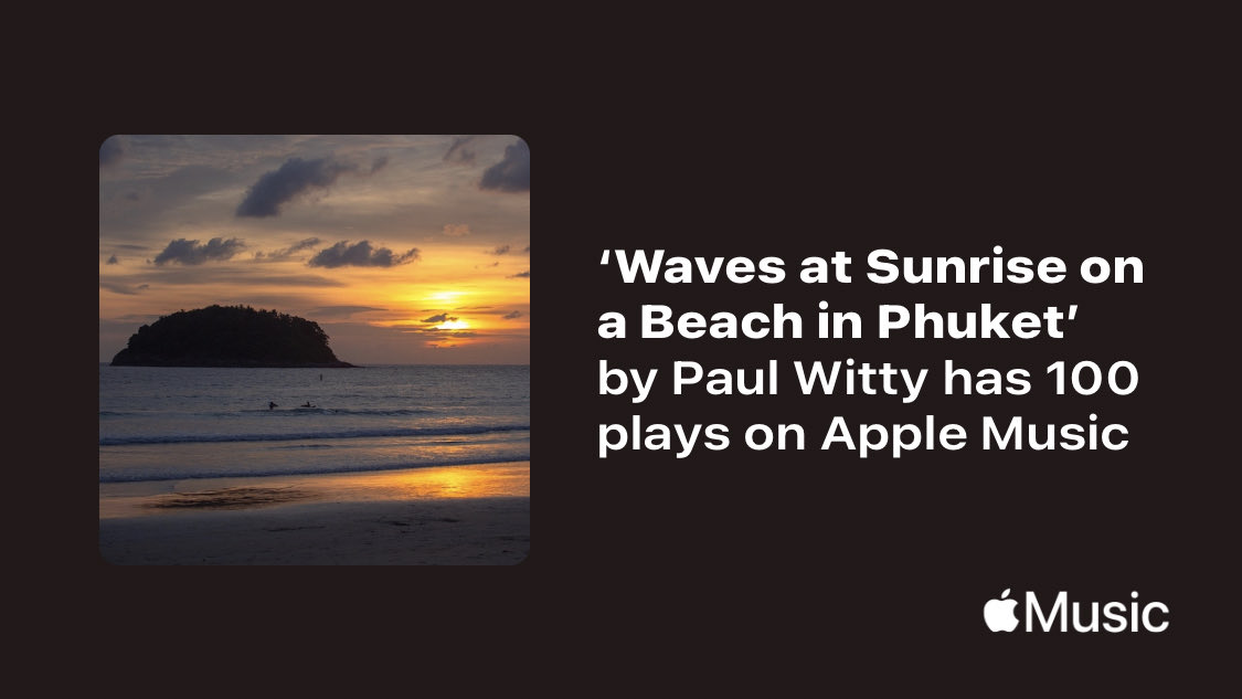 PaulWitty's tweet photo. Just passed a new Milestone on @AppleMusic. Thanks for listening!
https://t.co/Fue1FwoWQv https://t.co/ixkoXZDnLM