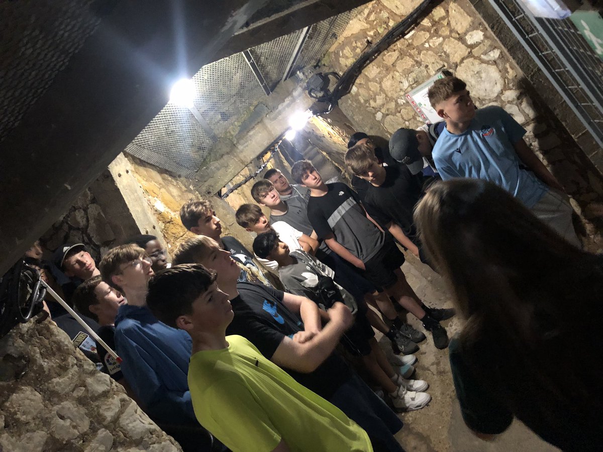 BSBDbattlefield's tweet photo. Boys have been given a tour of the trenches and tunnels at Vimy Ridge this morning, the site of a hard fought battle by Canadian troops to gain the high ground of Hill 145. @vimyfoundation https://t.co/vlFDQSYjM0