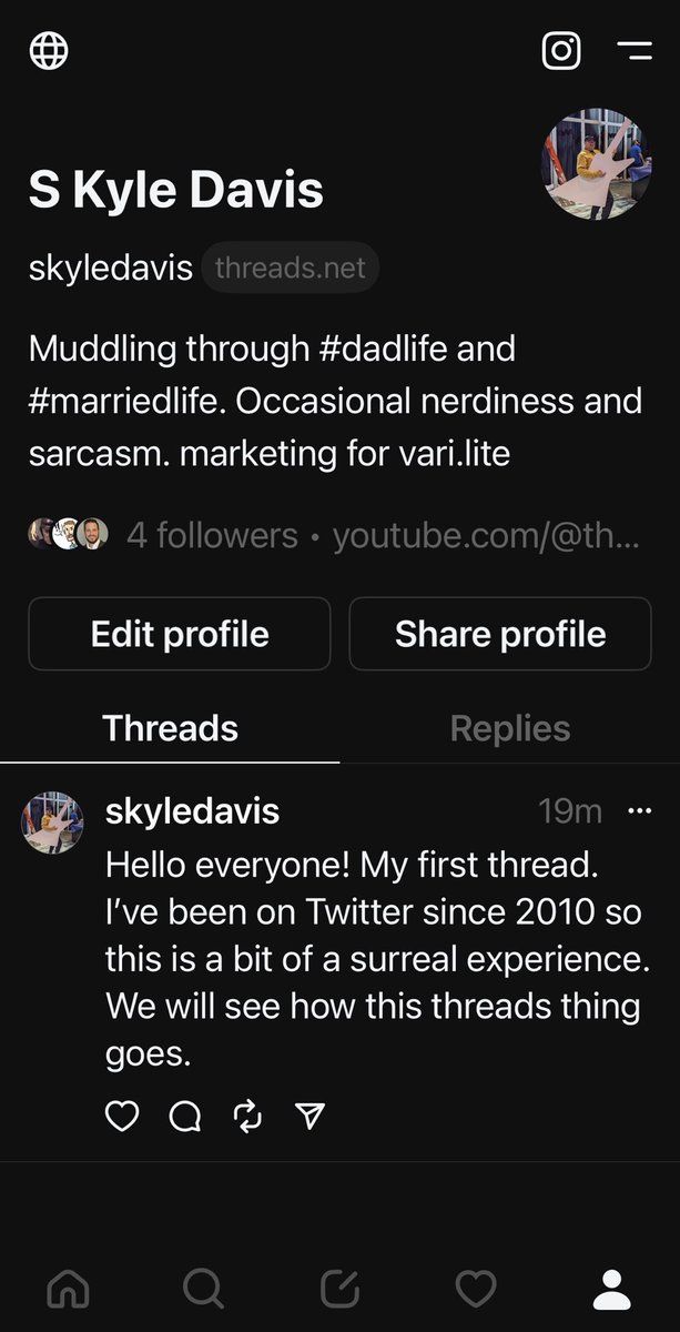 I did the thing. Follow me there if you want. Still here too, as long as this platform remains a thing.