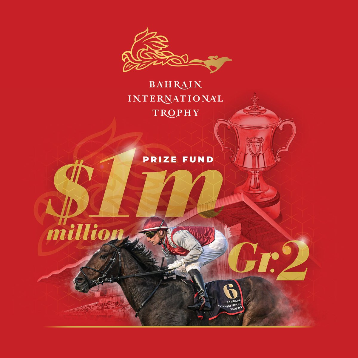 BREAKING NEWS: Bahrain International Trophy boosted to $1Million &amp; upgraded to Gr.2. To be run 17 Nov 2023.

bahrainturfclub.com/news/prize-mon…