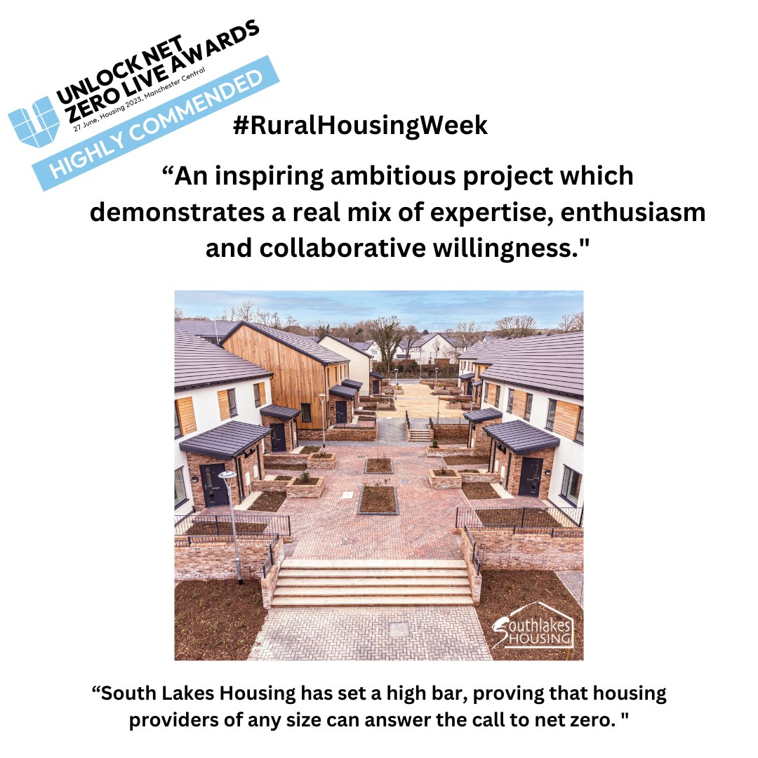 South Lakes Housing Development Team (@slhdevelopment) on Twitter photo As part of the <a href="/natfednews/">National Housing Federation</a> #RuralHousingWeek, we are delighted to announce that we have been highly commended at the Unlock Net Zero awards for our #Passivhaus Affordable Housing development at Lune Walk, Halton. 🏘️
#ruralcommunities #ruralhomes #ukhousing As part of the <a href="/natfednews/">National Housing Federation</a> #RuralHousingWeek, we are delighted to announce that we have been highly commended at the Unlock Net Zero awards for our #Passivhaus Affordable Housing development at Lune Walk, Halton. 🏘️
#ruralcommunities #ruralhomes #ukhousing