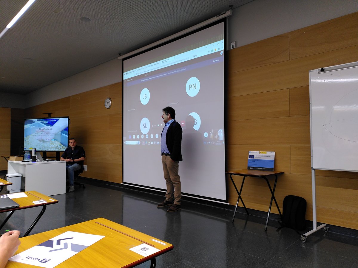 FEUGA_oficial's tweet photo. #FEUGAimpulsa Esta mañana celebramos, híbrido, el evento final de #BIOPROINSECT, proyecto en el que participamos, en el @CampusAugaUVigo en Ourense👇 https://t.co/tCLJCzOHoD