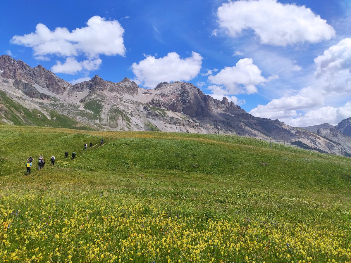 Hard at work yesterday! 🤩 An excellent day out organized by OSUG-QVT, learning about colleagues' projects on botany, hydrology, geomorphology, and climate.
