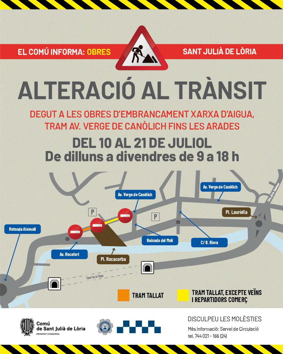 comusantjulia's tweet photo. Més informació al servei de Circulació tel. 744021 - 166 (24h) https://t.co/qLlBgWo75i