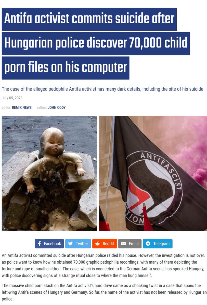 AntiWhiteWatch1's tweet photo. Disgusting but completely unsurprising: #antifa terrorist, a member of  #Hammerbande who attacked Nationalists, was found to have GB of CP on his computer. Would really like to know the surname and ethnic background of this @OpenSociety funded terrorist. 
cred: @RMXnews