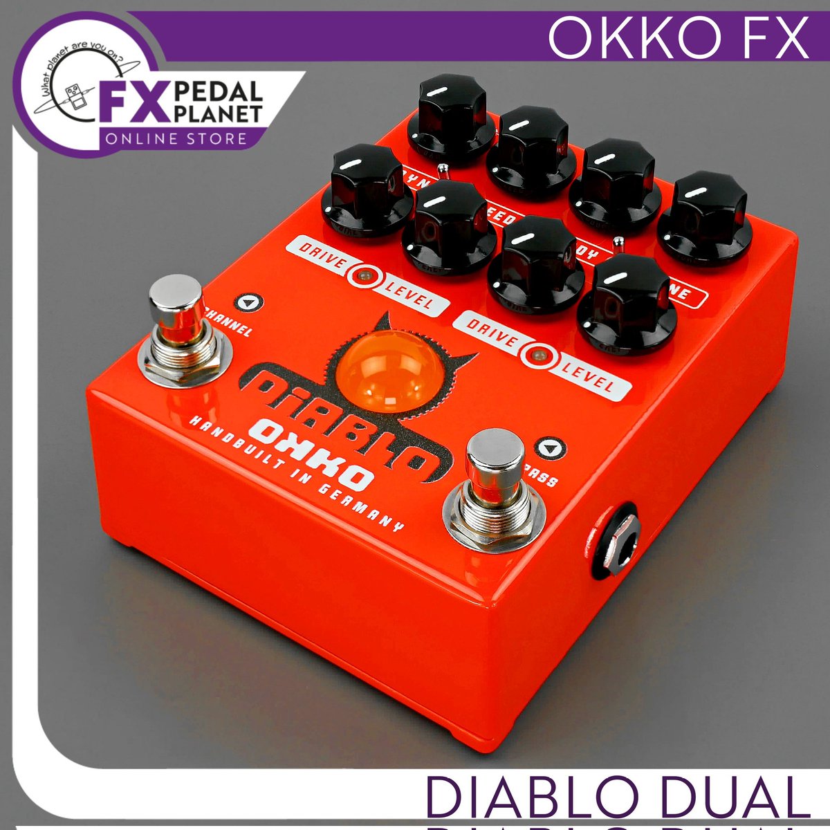 fxpedalplanet's tweet photo. OKKO FX Diablo Dual

https://t.co/OmYCbxoVqy

#fxpedalplanet #fxpedalplanetonlinestore #fxpedalplanetcommunity

#okkofx #GuitarPedals #OverdriveMagic #ToneEnhancer #AmpLikeSounds #CleanAmpPerfection #PickupVersatility #CustomisableControls #HeadroomBoost #BuiltToLast https://t.co/cKLHypkCyy