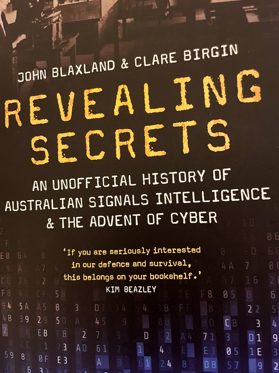 What a pleasure to attend the lively Melbourne launch of Revealing Secrets: An Unofficial History of Australian Signals Intelligence & the Advent of Cyber at @AIIAVIC. @JohnBlaxland1 and Clare Birgin clearly had fun writing what promises to be a fascinating read! 📕📡