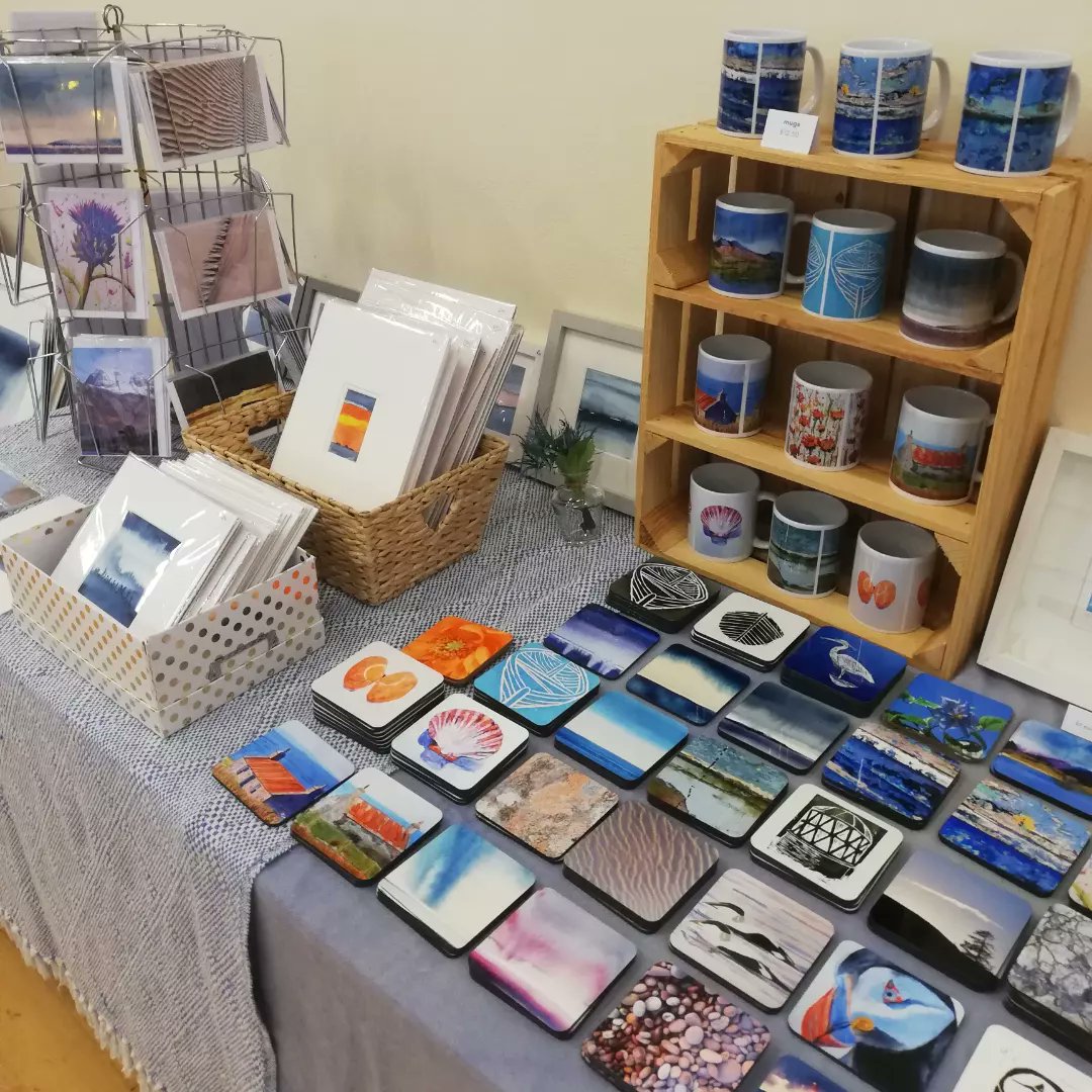 PebblesJennifer's tweet photo. All set up at Gairloch Thursday Market in the community hall. Here till 4pm. #gairloch #localmarket #nc500 #scottishart #scottishgifts #scotland https://t.co/iO2zx8LDEZ
