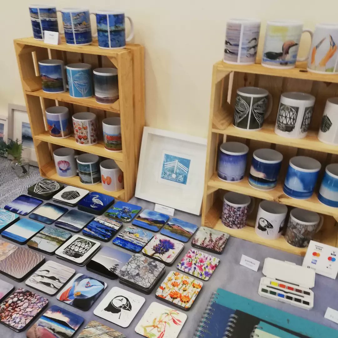 PebblesJennifer's tweet photo. All set up at Gairloch Thursday Market in the community hall. Here till 4pm. #gairloch #localmarket #nc500 #scottishart #scottishgifts #scotland https://t.co/iO2zx8LDEZ