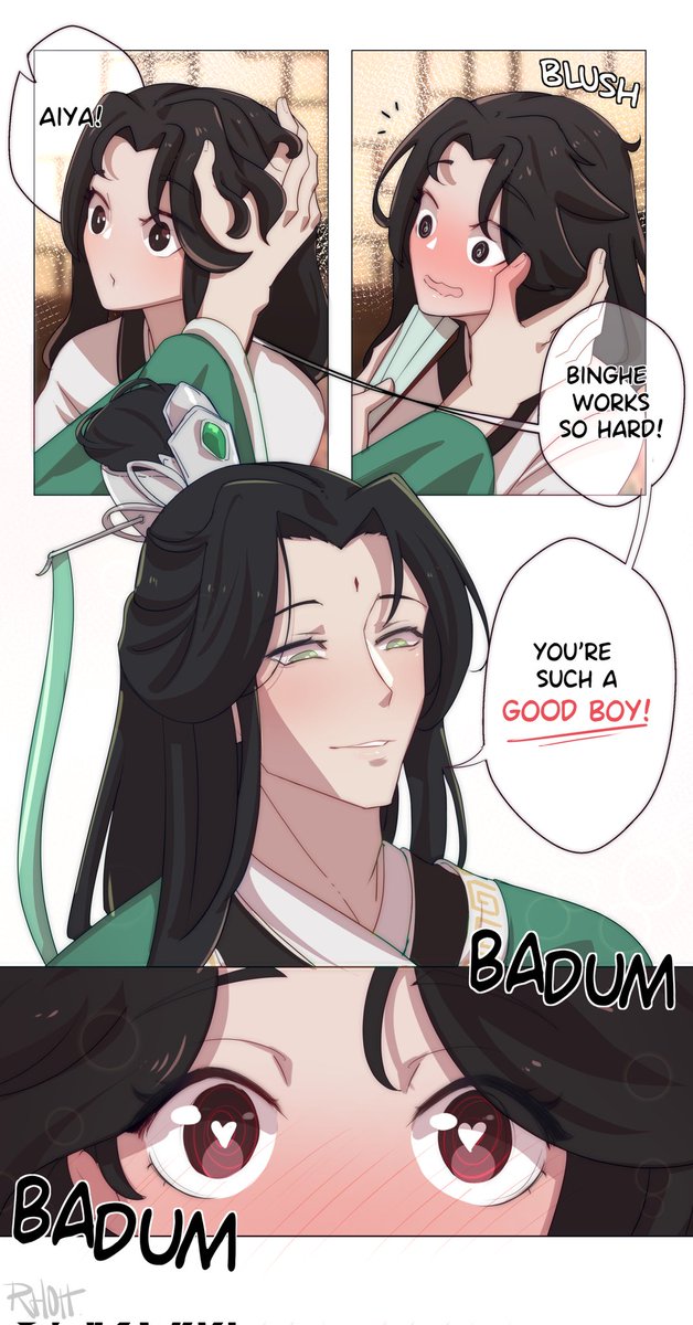 rottenrhott's tweet photo. Bunhe couldn't help himself after he was praised! 

#SVSSS #bingqiu

1/2 https://t.co/R9Mlu89slq