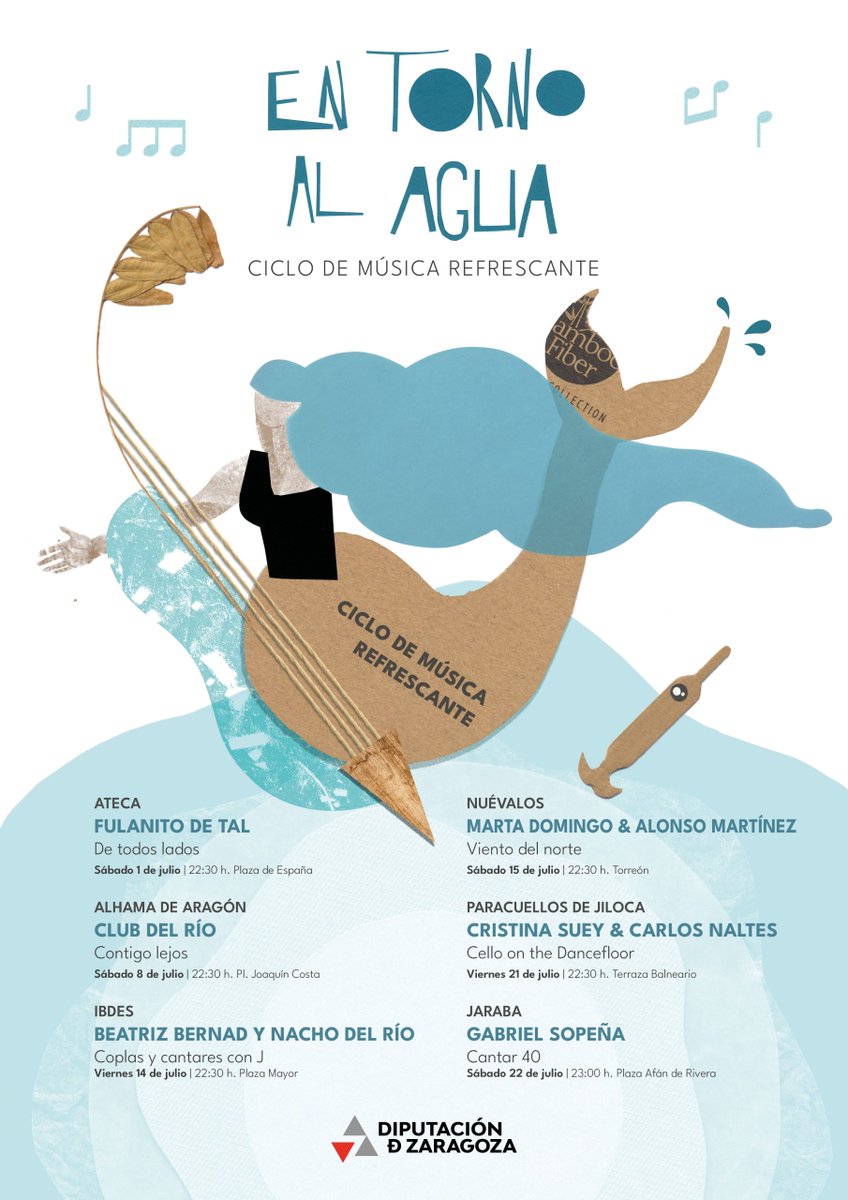 El folk de Club del Río sonará este sábado en Alhama de Aragón durante el ciclo «En torno al Agua» bit.ly/3CZu9IT #zaragoza