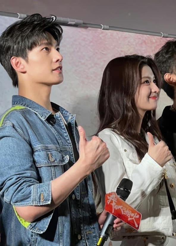 Allcbizmelons's tweet photo. #YangYang, #WangChuran for drama “Fireworks Of My Heart” Press Conference

#Cpop https://t.co/05eMZoW40P