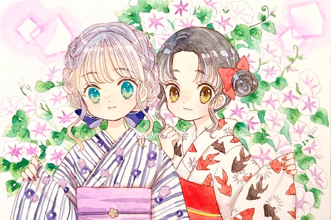 朝顔  #イラスト #illustration