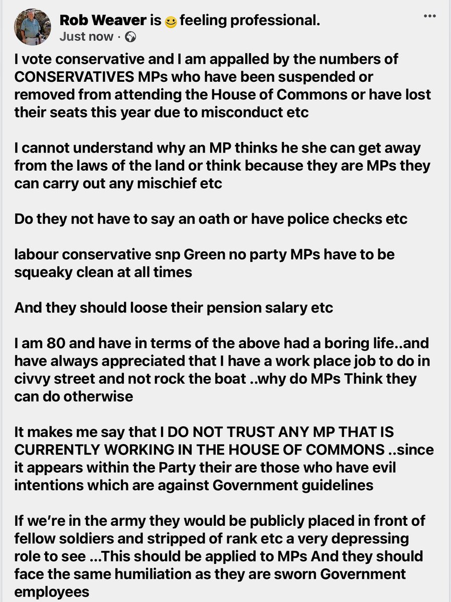 weaver_new's tweet photo. @HouseofCommons @10DowningStreet @labour @Conservatives @UKHouseofLords 

I have a message for every MP currently in the House of Commons and to those who have been booted out ‼️‼️ https://t.co/zkl8OgxQ06