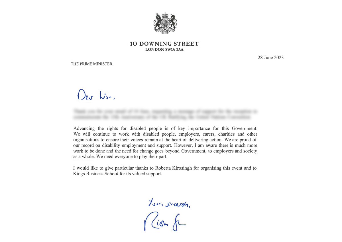 kingsbschool's tweet photo. Feedback from .@10DowningStreet on the .@UN Charter on the Rights of Persons with Disabilities anniversary event we supported 🫶 with .@FCDOGovUK. 

More on our work on disability rights this year⬇️ https://t.co/tBxPAgSpzl https://t.co/NSwo1gXy2U