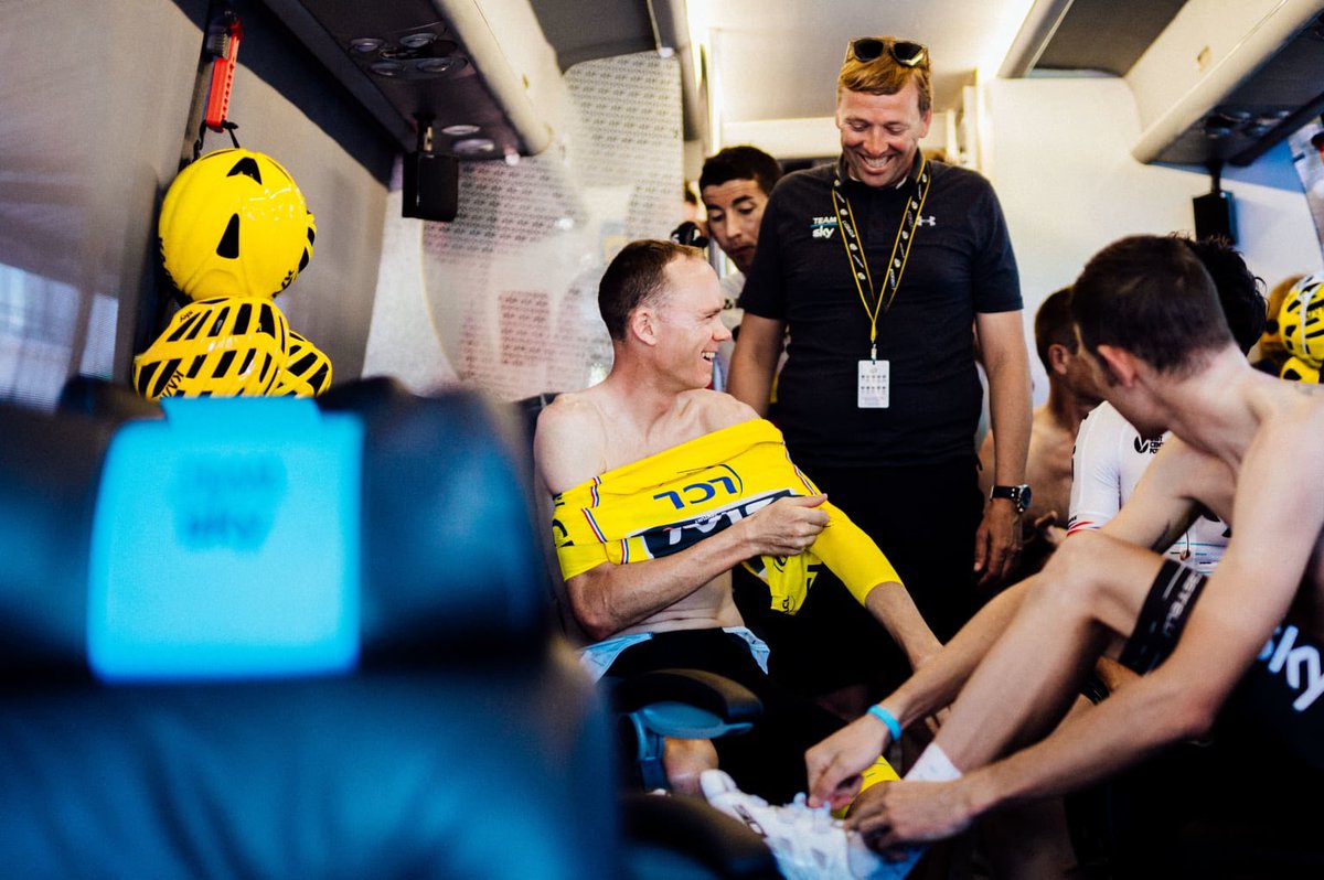 chrisfroome's tweet photo. On this day in 2013, 2015 &amp; 2017 @LeTour 
Not a bad day to be in the #maillotjaune 😉 #ThrowbackThursday https://t.co/0l5zta9G5J
