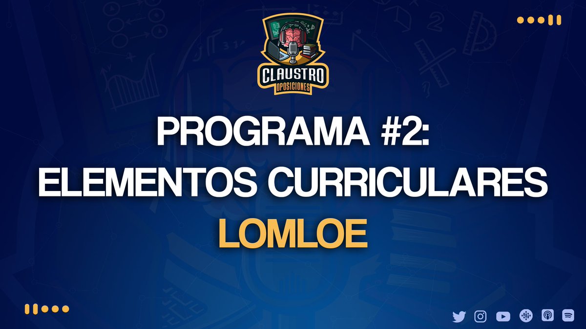 ClaustroOpo's tweet photo. [#Oposiciones2023] ¡Ojo al próximo programa sobre los elementos que no pueden faltar en tu preparación!

➤ Perfil de salida.
➤ Competencias clave.
➤ Perfil competencial.
➤ Objetivos de etapa.
➤ Descriptores operativos.
➤ Competencias específicas.
➤ Criterios de evaluación. https://t.co/MpvXGUcc5Q