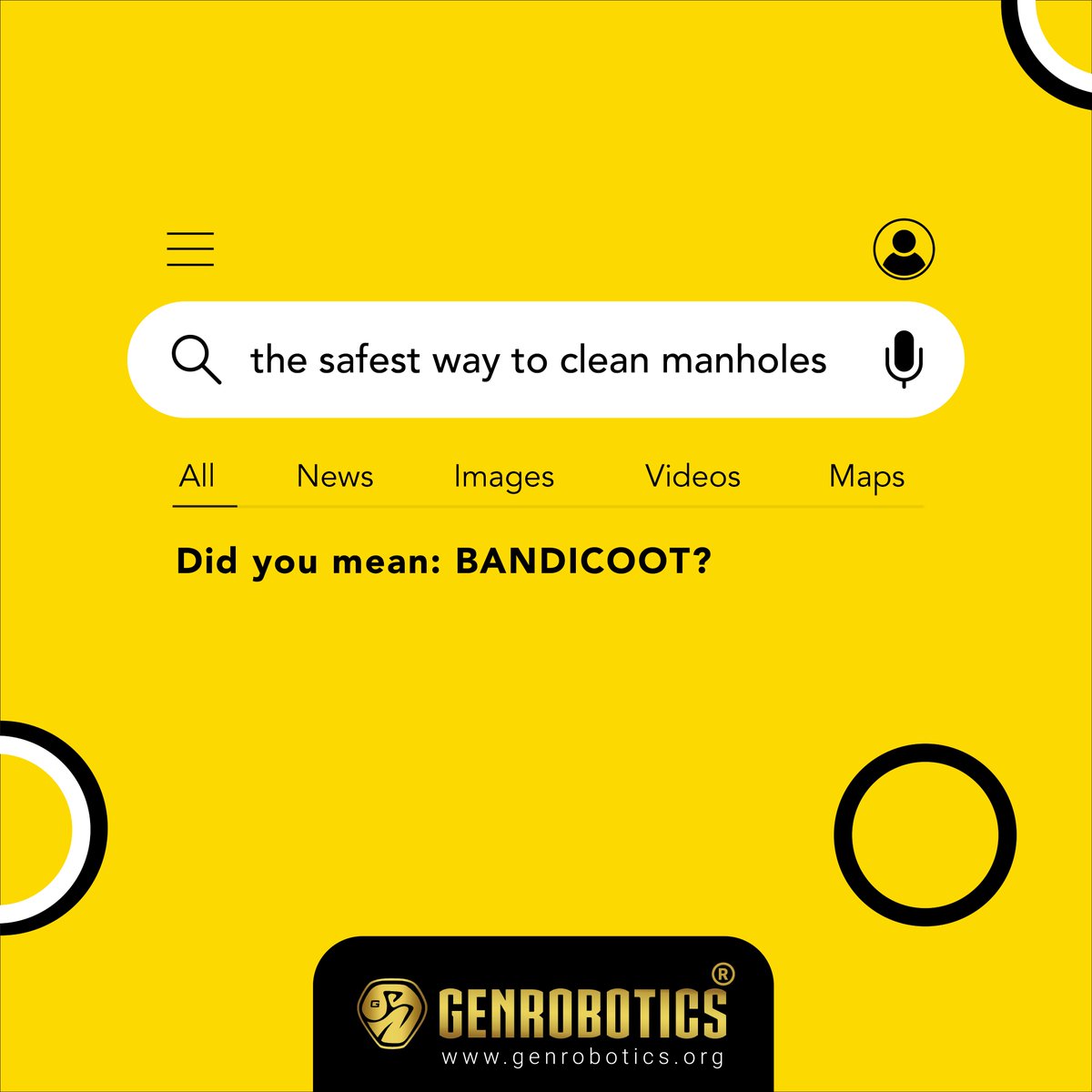 GenRobotic's tweet photo. Its a fact! ๐ Bandicoot ๐ค the safest way to clean manholes. #Genrobotics #GenRevolution #Bandicoot #NewNormal #SafetyFirst @pmoindia @MoHUA_India @moefcc @MSJEGOI @byadavbjp @Drvirendrakum13 https://t.co/SWQtagnaJr