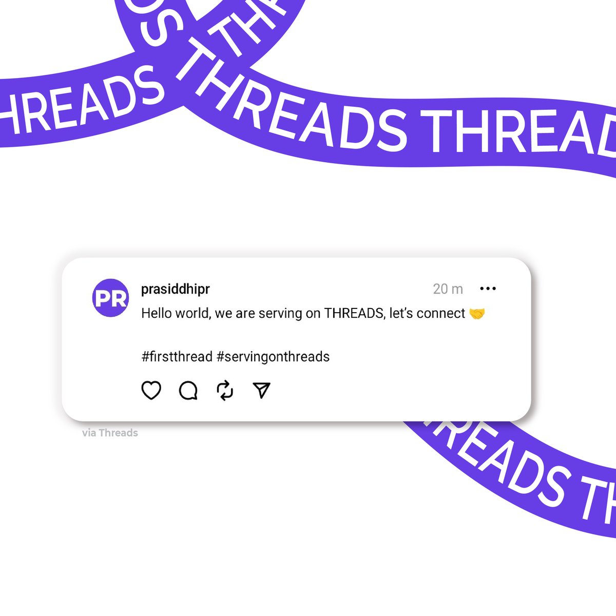 PrasiddhiPR's tweet photo. Sharing Treads content On Twitter is illegal? #ThreadsApp #threadsvstwitter #ThreadsbyMeta #prasidhhipr https://t.co/W3f0A5QAIG