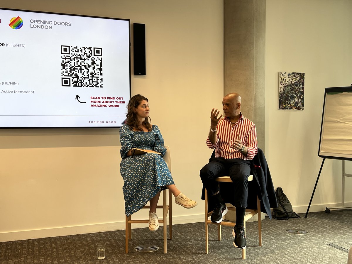 🏳️‍🌈We had the pleasure of welcoming Natasha Taylor, of purpose-led ad platform @GoodLoopHQ, and a representative from LGBTQIA+ charity @OpeningDoorsUK for a #ThinkThursday fireside chat on the meaningful actions Adland needs to be taking during #Pride Month. 🏳️‍🌈
