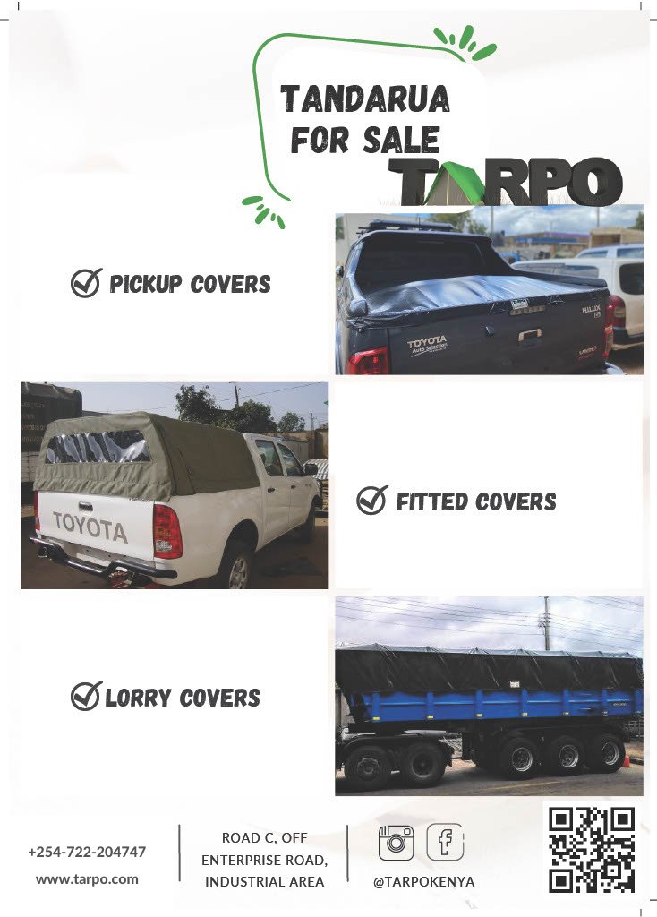 Changamka na Tandarua ya Tarpo, , usiwache mzigo wako usanywe 😂😂

#MadePossible #tarpaulins #lorrycovers #truckcovers