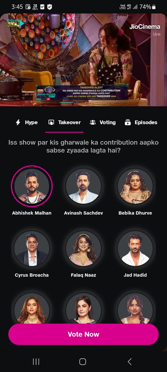arrows__king's tweet photo. Takeover alert ⚠️ 
#BiggBossOTT2 please vote #AbhishekMalhan  now ,
Time end 4.15 

#FukraInsaan #pandagamg #FukraArmy https://t.co/vkoqgA0Tof