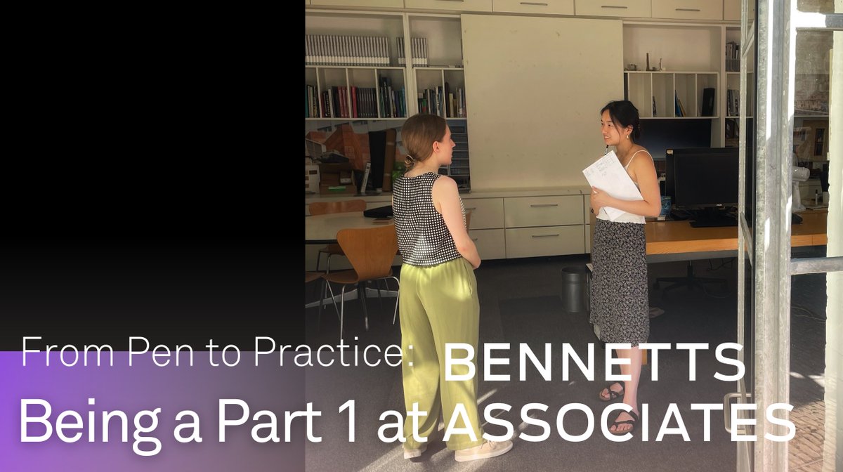 What's it like being a Part 1 at Bennetts Associates? In her personal account, Chun shares her experience of transitioning from university to our studio in London. 

Read it here :
bennettsassociates.com/media/part-1-a…