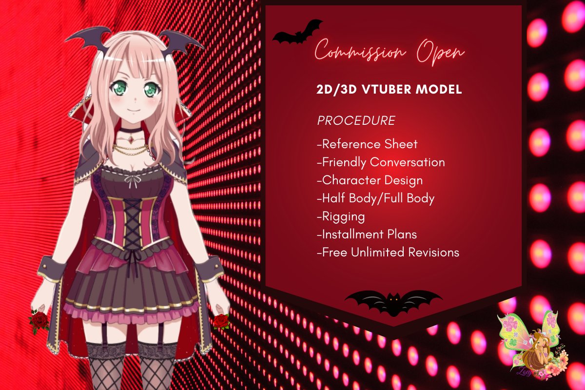 ZoeyCooper19's tweet photo. Get your 2D/3D #Vtuber model done today with rigging!!😍🔥
#Vtuber #PNGTuber #LGBTuber #ENVtuber #Vtuberuprising #Vtuberen #gamergirl #twitchgirls #twitchcreative #twitchpartner #anime #fanart #commissionopen #vtuberartist #Vtube #pngtuber https://t.co/KwrkW7sQpK