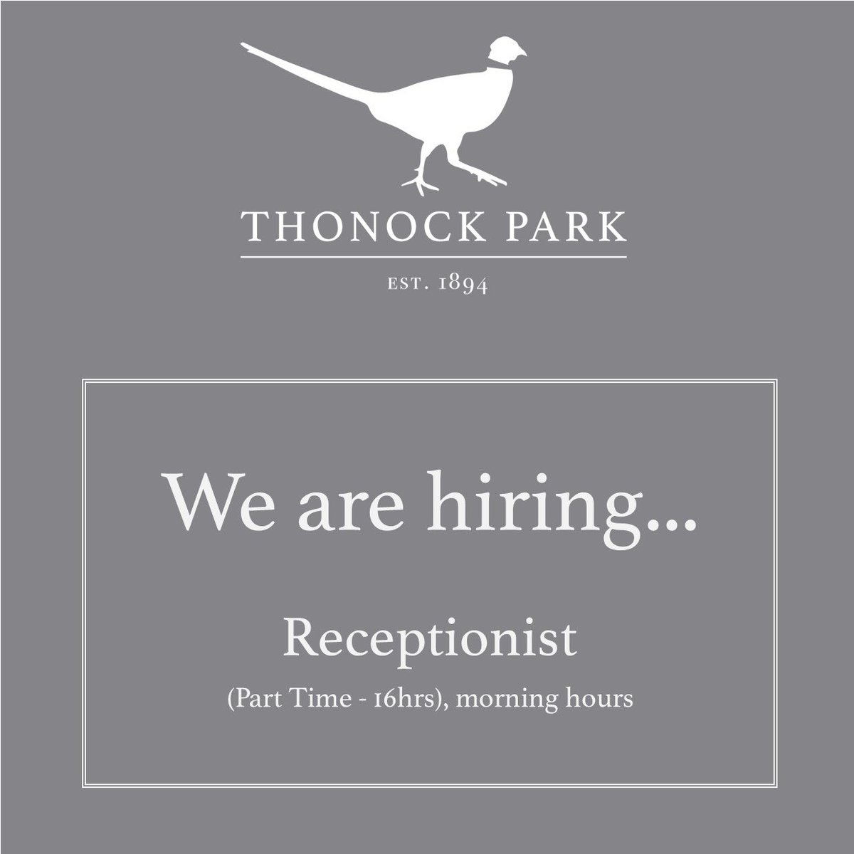 Are you looking for a new job opportunity?

We are looking to recruit a warm, friendly and efficient person for the following position:  

Part Time Receptionist (16 hours) 

To find out more about the role and to apply please click here: eu.ping.com/en-gb/careers