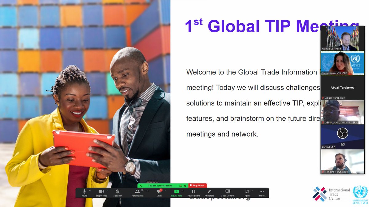 bizfacilitation's tweet photo. The 1st global Trade Information Portal 🇺🇳meeting united 65 TIP managers and officers from 30 countries equipped with TIPs. Theme: overcoming the challenges to sustain a TIP with presentations from #Kyrgyzstan🇰🇬 and #Kenya 🇰🇪 Join us next quarter for the next one. https://t.co/rwPNabKV0o