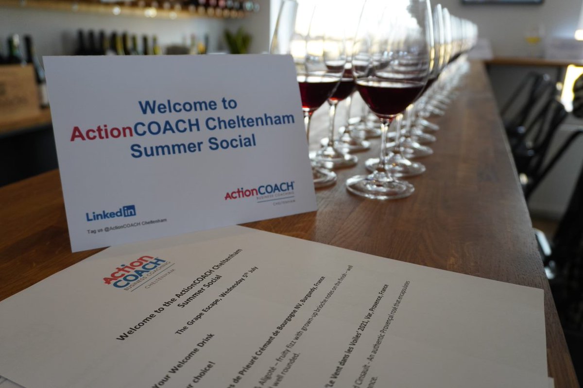 BillySmithAC1's tweet photo. Our Summer Social @CheltenhamGrape - what a great night we had!

Thank you to Ant and Zoe for welcoming our clients, letting us taste some amazing wines, network and celebrate business success. https://t.co/BtkGKLk4tP