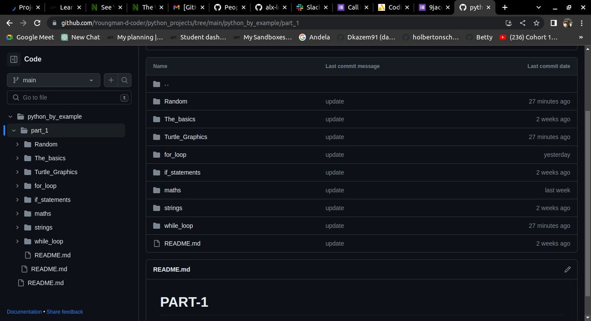 ChimdiadiJoel's tweet image. Have been slowly working through the textbook, had a little pause because of the alx printf project, was sick after the printf project but I am back now to update on my progress!
#pythoncodechallenge #day_2 #Python_by_example