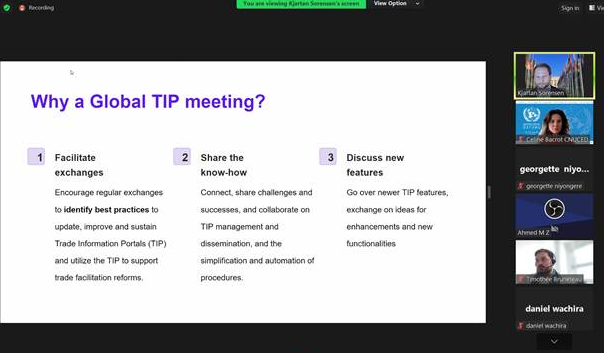 The 1st global Trade Information Portal 🇺🇳meeting united 65 TIP managers and officers from 30 countries equipped with TIPs. Theme: overcoming the challenges to sustain a TIP with presentations from #Kyrgyzstan🇰🇬 and #Kenya 🇰🇪 Join us next quarter for the next one.