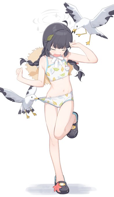 水着ミユ
#ブルアカ 